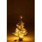 Albero di Natale innevato con luci a LED in plastica verde H81cm