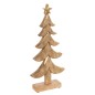Sapin de Noël en bois naturel 14x5x31 cm