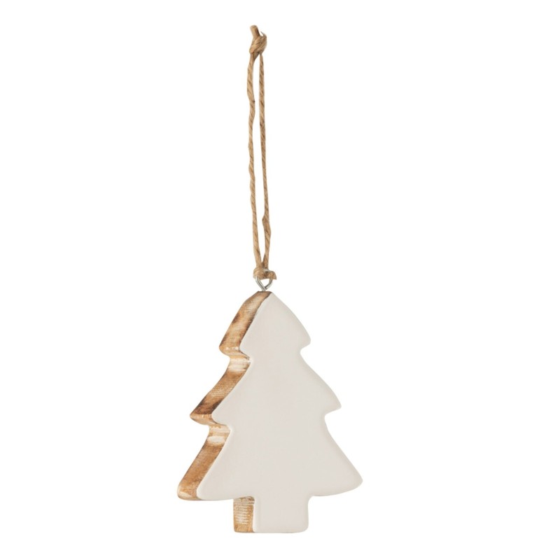 Árbol de Navidad colgante de madera de mango blanco Árbol de Navidad colgante de madera de mango blanco