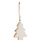 Árbol de Navidad colgante de madera de mango blanco Árbol de Navidad colgante de madera de mango blanco