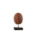 Carapace De Tortue Sur Pied Resine Marron H 30 cm