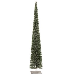 Sapin de noël en plastique vert 12x12x79 cm