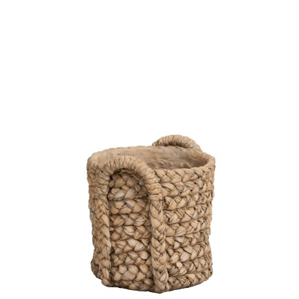 Cache-pot en céramique naturel 28x26x27 cm