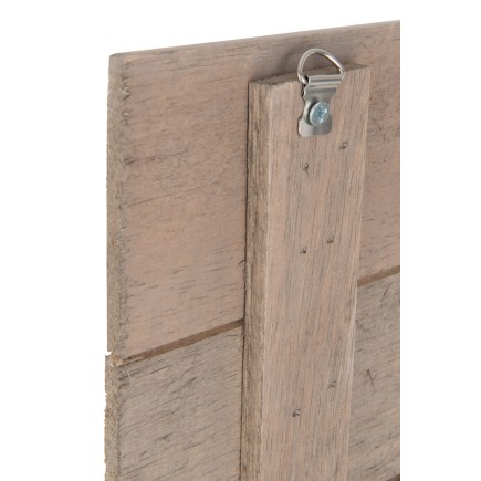 Conjunto de 3 paneles inspiradores de madera natural de 30x54x3 cm