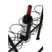 TABLE BOUTEILLE / VERRES METAL / BOIS NOIR TABLE BOUTEILLE / VERRES METAL / BOIS NOIR