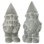 Set 2 lutins en ciment gris 10x9x19 cm Set 2 lutins en ciment gris 10x9x19 cm