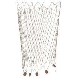 FILET DE PECHE JUTE MARRON