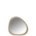 Miroir irrégulier en bois de manguier naturel 64x3x56 cm