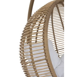 Chaise Suspendue Rond Acier Naturel
