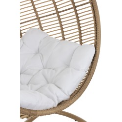 Chaise Suspendue Rond Acier Naturel