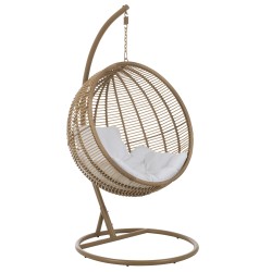 Chaise Suspendue Rond Acier Naturel