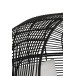 Fauteuil en métal Noir 115x110x148cm