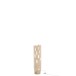 LAMPE DE TABLE TRONC AVEC TROUS BOIS PAULOWNIA BLANC