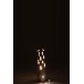 LAMPE DE TABLE TRONC AVEC TROUS BOIS PAULOWNIA BLANC