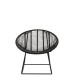 Chaise A Bascule Pam Metal/Plastique Noir