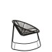 Chaise A Bascule Pam Metal/Plastique Noir