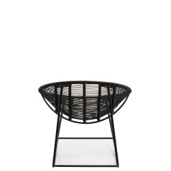 Chaise A Bascule Pam Metal/Plastique Noir