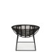 Chaise A Bascule Pam Metal/Plastique Noir