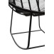 Chaise A Bascule Pam Metal/Plastique Noir