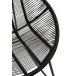 Chaise A Bascule Pam Metal/Plastique Noir