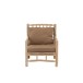 SOFA 1 PERSONNE TEK + TEXTILE NATUREL/MARRON