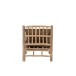 SOFA 1 PERSONNE TEK + TEXTILE NATUREL/MARRON