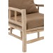 SOFA 1 PERSONNE TEK + TEXTILE NATUREL/MARRON