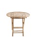 Mesa redonda plegable de bambú natural 90x90x76 cm Mesa redonda plegable de bambú natural 90x90x76 cm