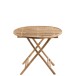 Mesa redonda plegable de bambú natural 90x90x76 cm Mesa redonda plegable de bambú natural 90x90x76 cm