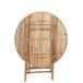 Mesa redonda plegable de bambú natural 90x90x76 cm Mesa redonda plegable de bambú natural 90x90x76 cm
