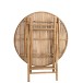Mesa redonda plegable de bambú natural 90x90x76 cm Mesa redonda plegable de bambú natural 90x90x76 cm