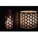 Set de 2 photophores en verre blanc 24.5x24.5x24.5 cm Set de 2 photophores en verre blanc 24.5x24.5x24.5 cm