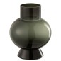 Vase boule noir en verre 18x18x22 cm Vase boule noir en verre 18x18x22 cm