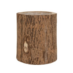 Maceta abedul madera paulonia natural Alt. 32 cm