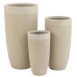 SET DE 3 JARRONES REDONDO ALTO ARGILE BEIS SET DE 3 JARRONES REDONDO ALTO ARGILE BEIS