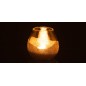 Porta-velas redondo em vidro dourado 11x11x10 cm Porta-velas redondo em vidro dourado 11x11x10 cm
