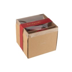 Tetera con taza y platillo de porcelana roja de 19x12x16 cm