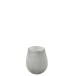 Vase Rond Verre Gris H 15 cm