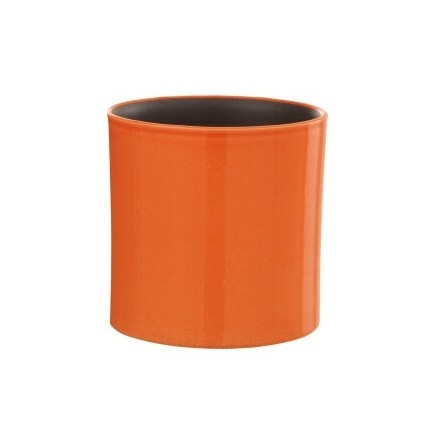 Vaso di fiori in ceramica arancione 16,5x16,5x16,5 cm