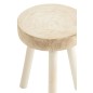 Conjunto de 2 taburetes de madera blanco 29x29x56 cm