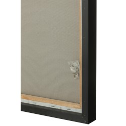 Conjunto de 3 pinturas en lienzo negro de 34.5x15.5x52.5 cm