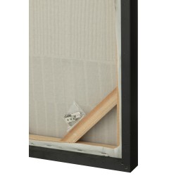 Set de 2 peintures en toile noir 43x10x63 cm ASS2