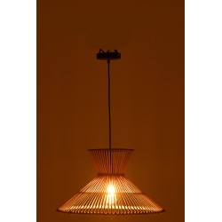 Luminaire suspendue en bambou naturelle 53x53x147 cm