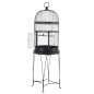 Voladero de pie de metal negro 55x55x176cm