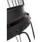 Voladero de pie de metal negro 55x55x176cm