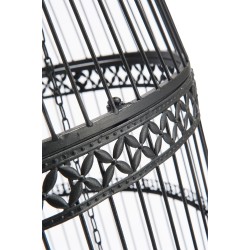 Voladero de pie de metal negro 55x55x176cm