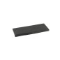 Estante de pared de madera de mango negro 70x27x4 cm