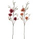 Conjunto de 2 ramas de magnolia de plástico rosa de 31x31x37.5 cm