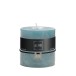 Bougie cylindrique 80H en Paraffine Azur 10x10x10 cm Bougie cylindrique 80H en Paraffine Azur 10x10x10 cm