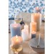Bougie cylindrique 80H en Paraffine blanc 10x10x10 cm Bougie cylindrique 80H en Paraffine blanc 10x10x10 cm